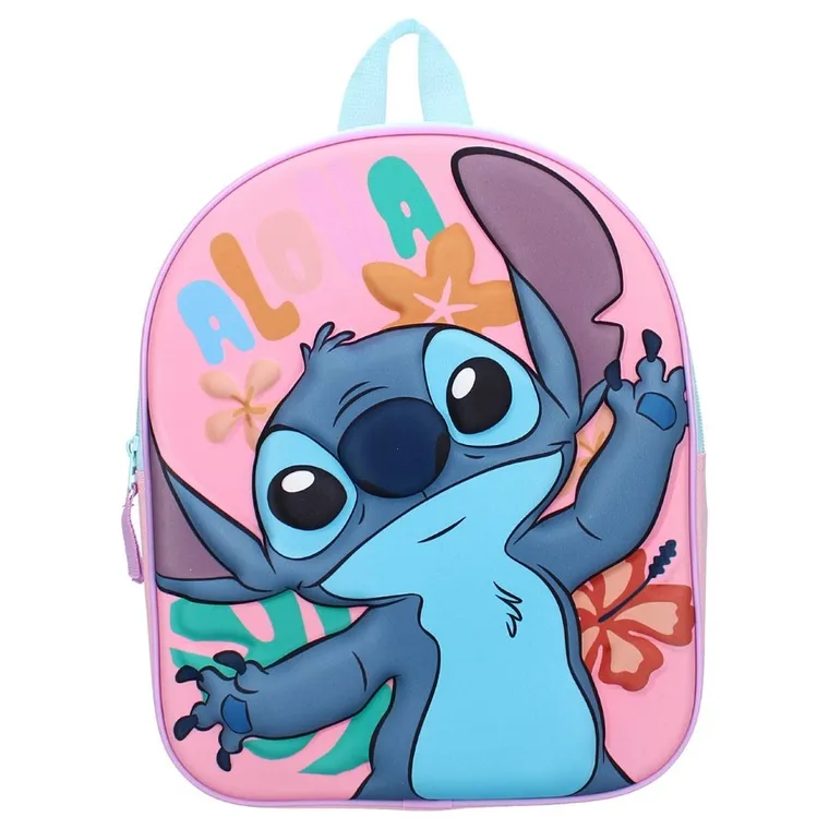 Lilo si Stitch, Simply Special, rucsac pentru prescolar 3D, roz