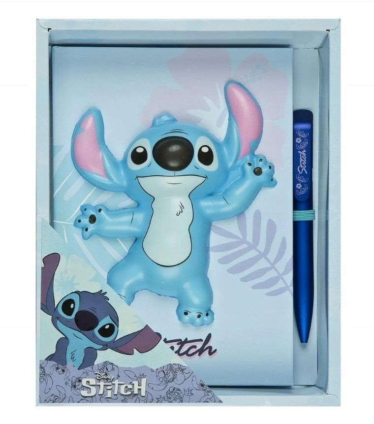 Lilo si Stitch, Squishy Stitch, caiet cu un pix, 1 buc.