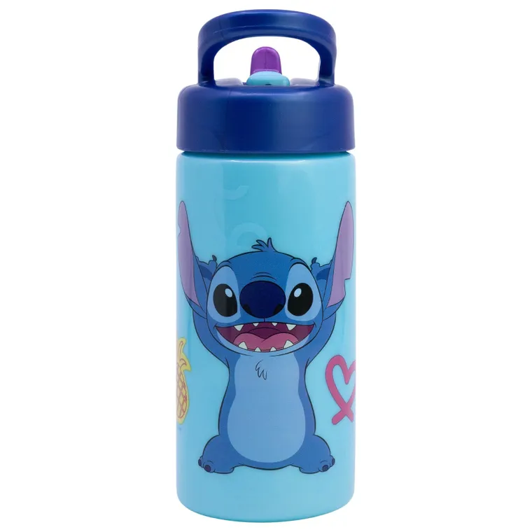 Lilo si Stitch, sticla de apa cu pai Playground, 420 ml