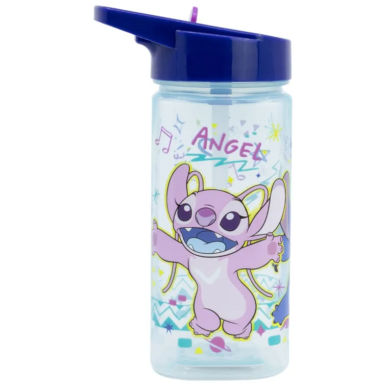 Lilo si Stitch, sticla de apa cu pai Square, 510 ml