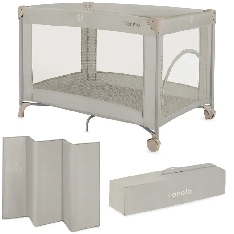 Lionelo, Amelie, patut de voiaj compact, Beige Sand