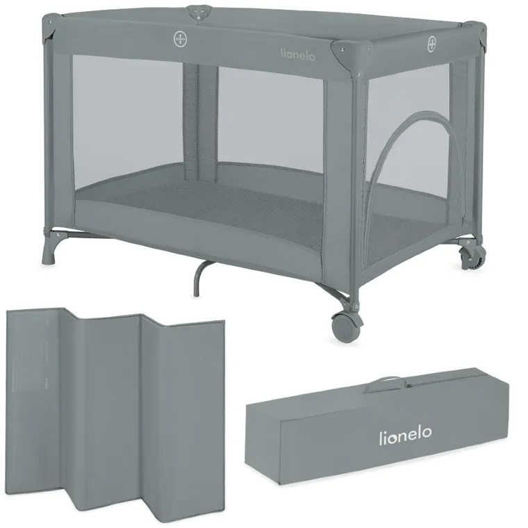 Lionelo, Amelie, patut de voiaj compact, Grey Concrete