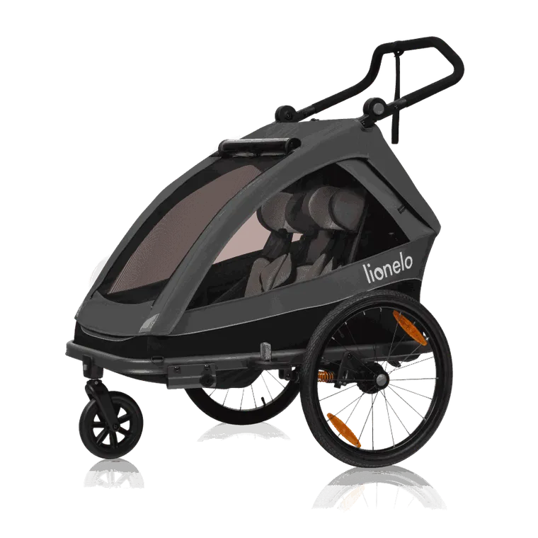 Lionelo, Cama, remorca bicicleta, Grey Graphite