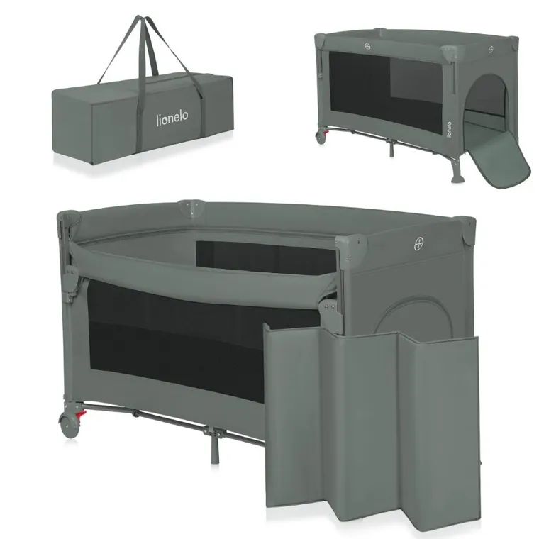 Lionelo, Ellen, patut de calatorie cu extensie 3in1, Green