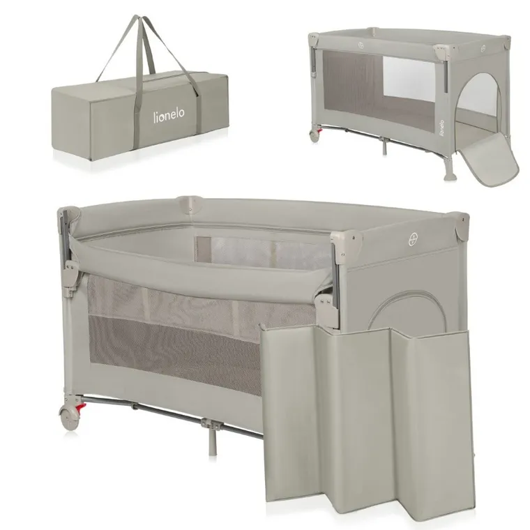 Lionelo, Ellen, patut de calatorie cu extensie mare 3in1, Beige