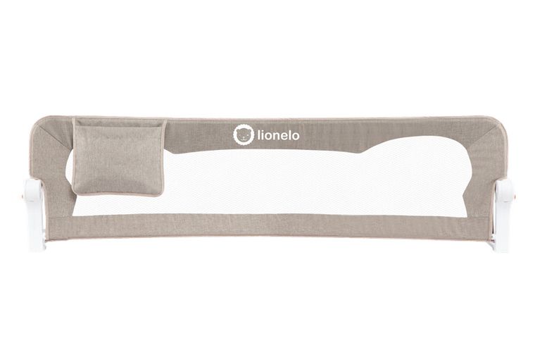 Lionelo, Eva, bariera de protectie pentru patut, Beige Melange