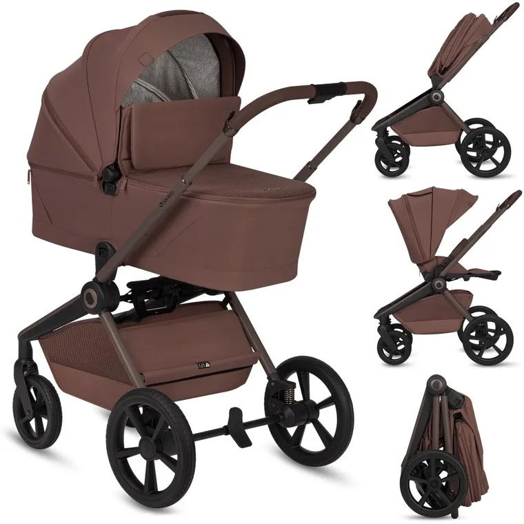 Lionelo, Freya, carucior multifunctional 2in1, Brown Chocolate