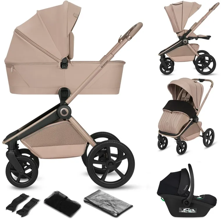 Lionelo, Freya, carucior multifunctional 3in1, Beige Sand