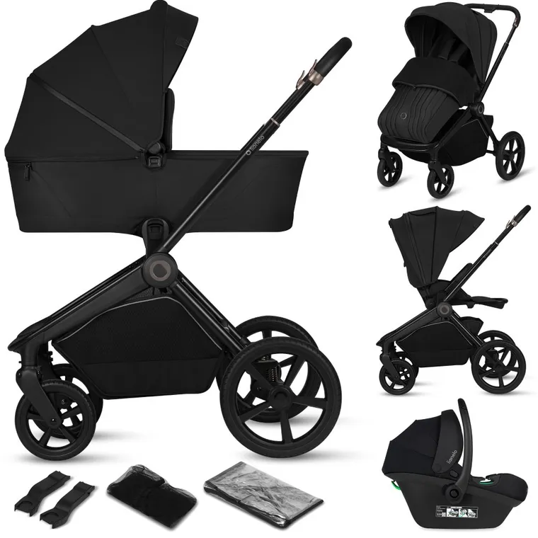 Lionelo, Freya, carucior multifunctional 3in1, Black Onyx