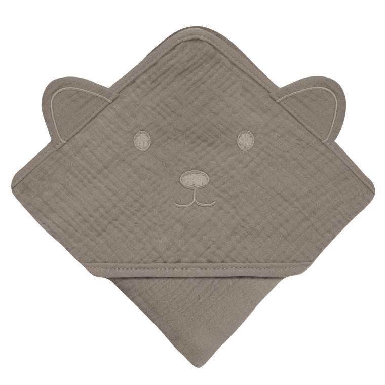 Lionelo, Muslin, prosop de baie cu gluga, Beige Cappucino