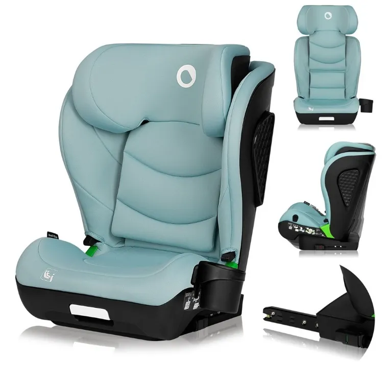 Lionelo, Neal, i-Size, scaun auto, 15-36 kg, Green Turquoise