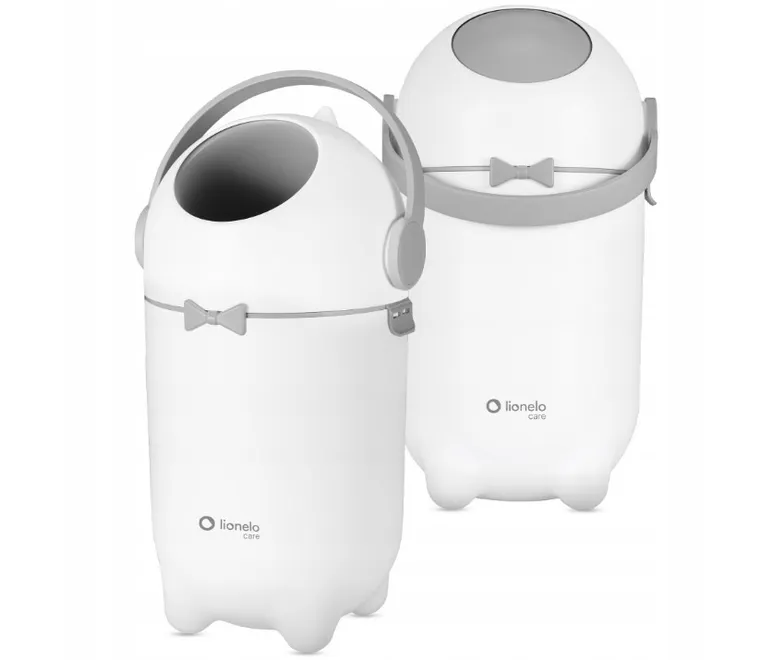 Lionelo, Purebin, cos pentru scutece, alb, 10l