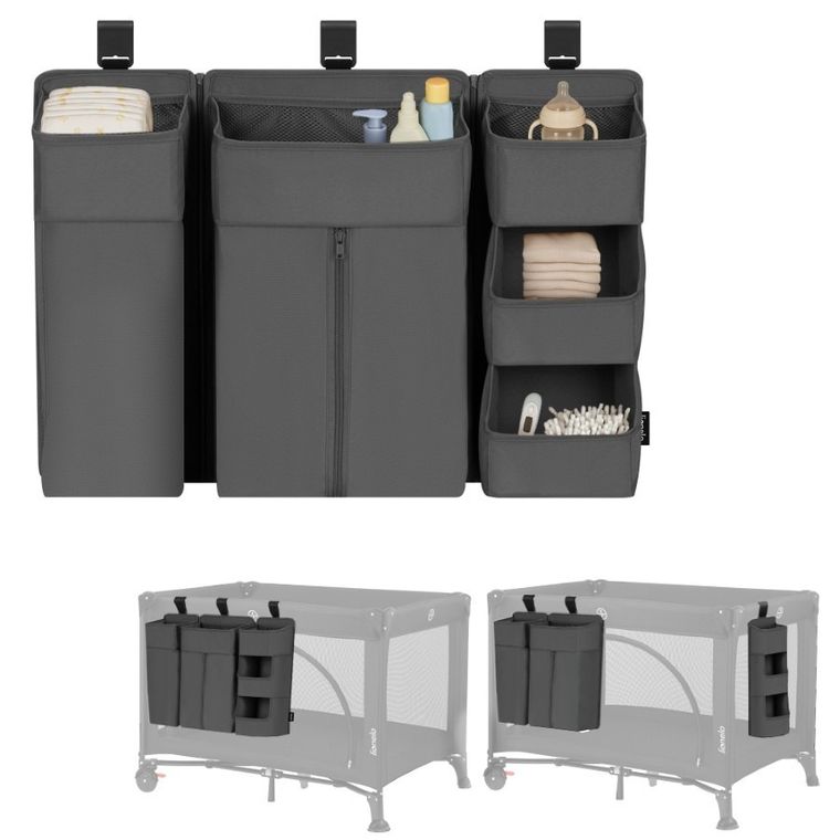 Lionelo, Sidepocket, organizator pentru patut, mare, Grey