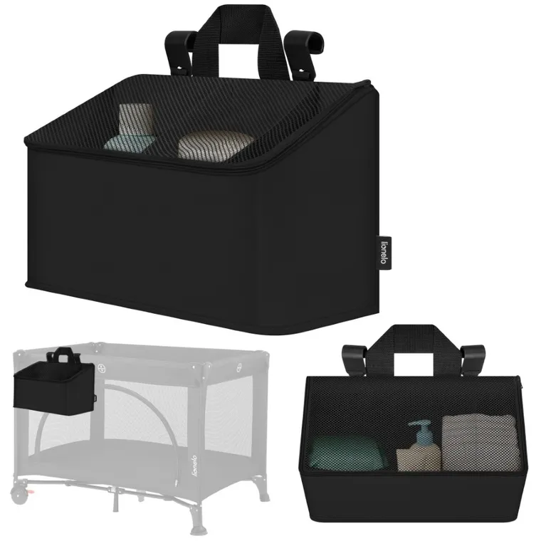Lionelo, Sidepocket, organizator pentru patut, mediu, Black