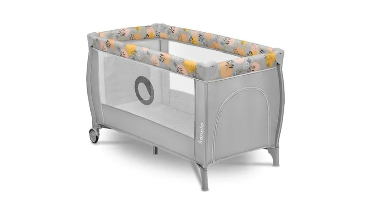 Lionelo, Stefi Plus, patut de voiaj portabil, pe doua niveluri, Pink Yellow