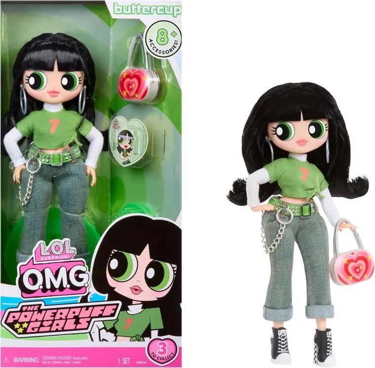 L.O.L. Surprise, O.M.G. Powerpuff Girls Doll, Buttercup, papusa fashion