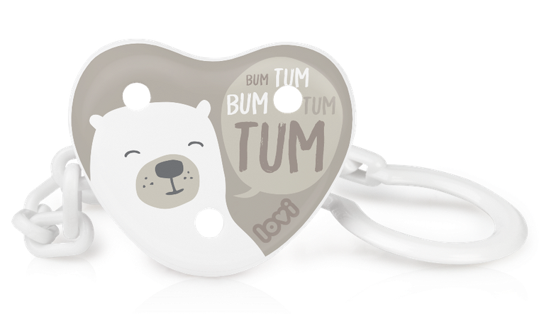LOVI, Lant suzeta Buddy Bear, 0 m+