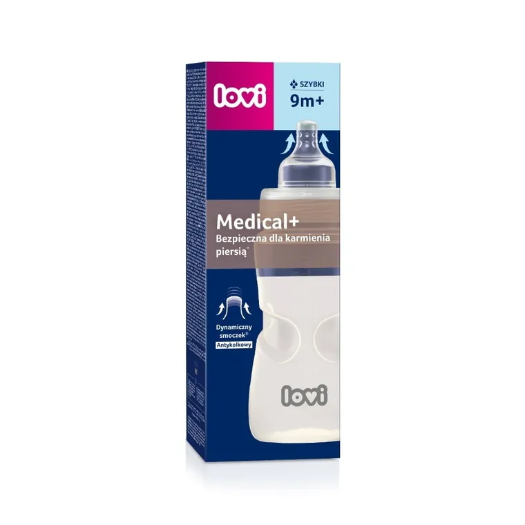LOVI, Medical+ Biberon 330 ml, 3 m+