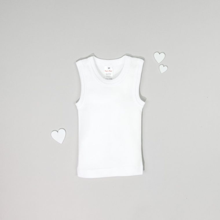 Maiou pentru baieti, alb, Tup Tup