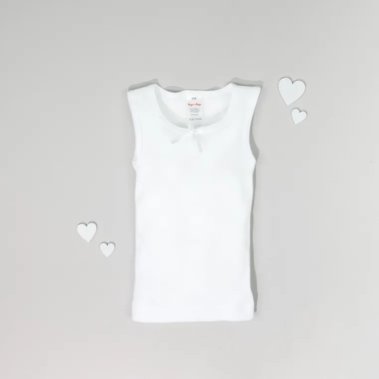 Maiou pentru fete, alb, Tup Tup