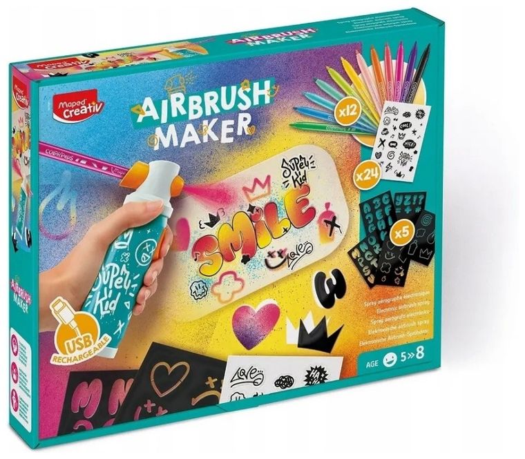 Maped Creativ, Airbrush Maker, set creativ de pictura graffiti