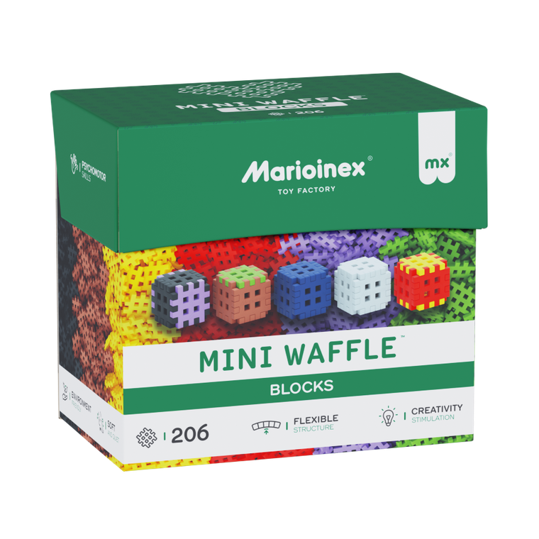 Marioinex, Mini Waffle, Blocks, set de constructie, 206 piese