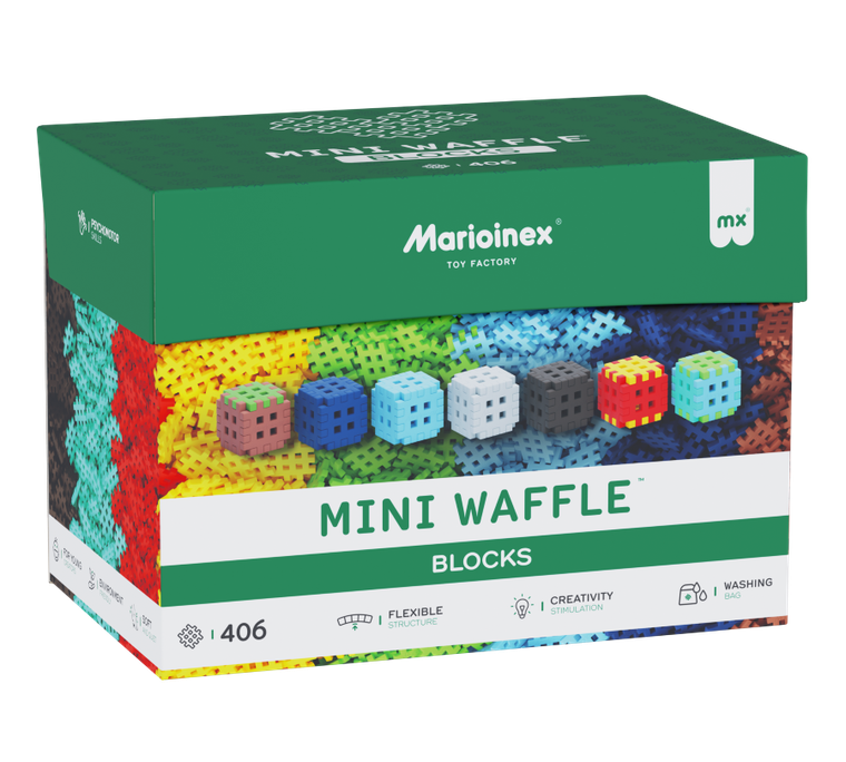 Marioinex, Mini Waffle, Blocks, set de constructie, 406 piese
