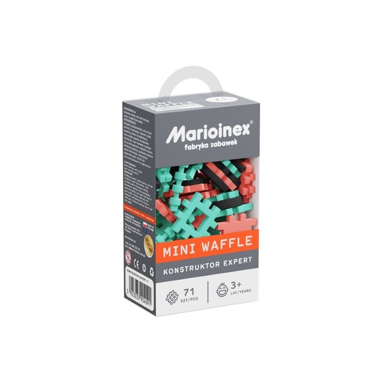 Marioinex, Mini Waffle, Constructor Expert, set de constructie, 71 piese