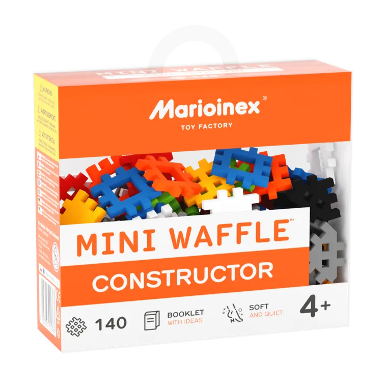 Marioinex, Mini Waffle, Constructor, set de constructie, 140 piese