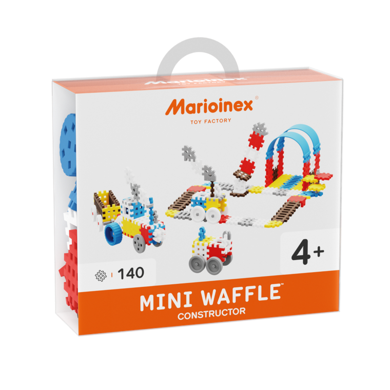 Marioinex, Mini Waffle, Constructor, set de constructie, 140 piese