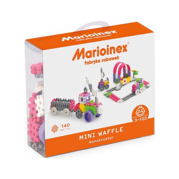 Marioinex, Mini Waffle, Constructor, set de constructie, 140 piese