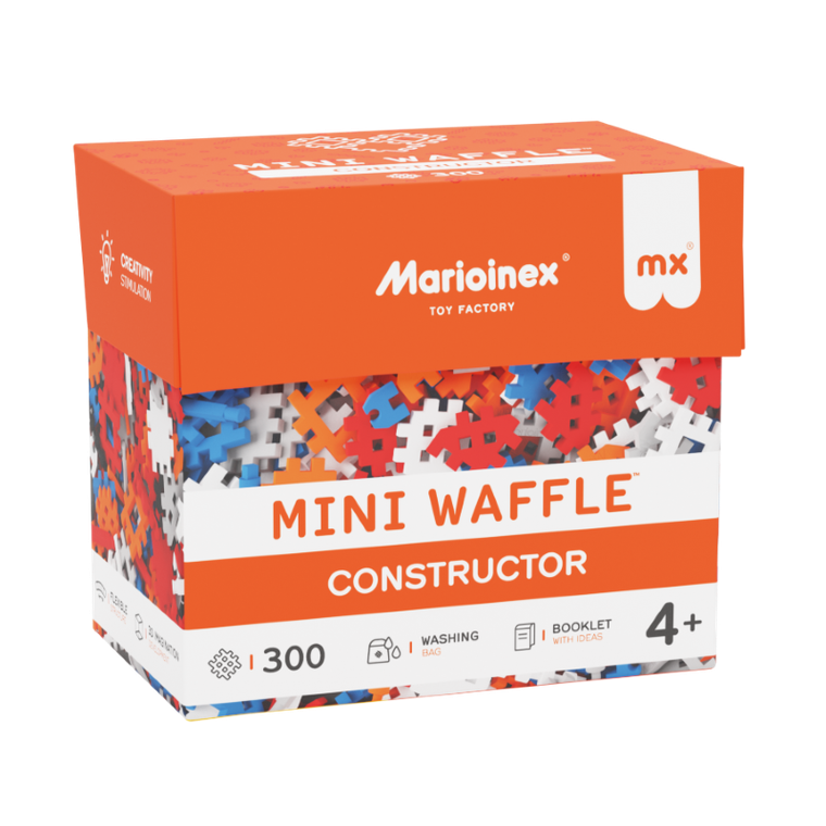 Marioinex, Mini Waffle, Constructor, set de constructie, 300 piese