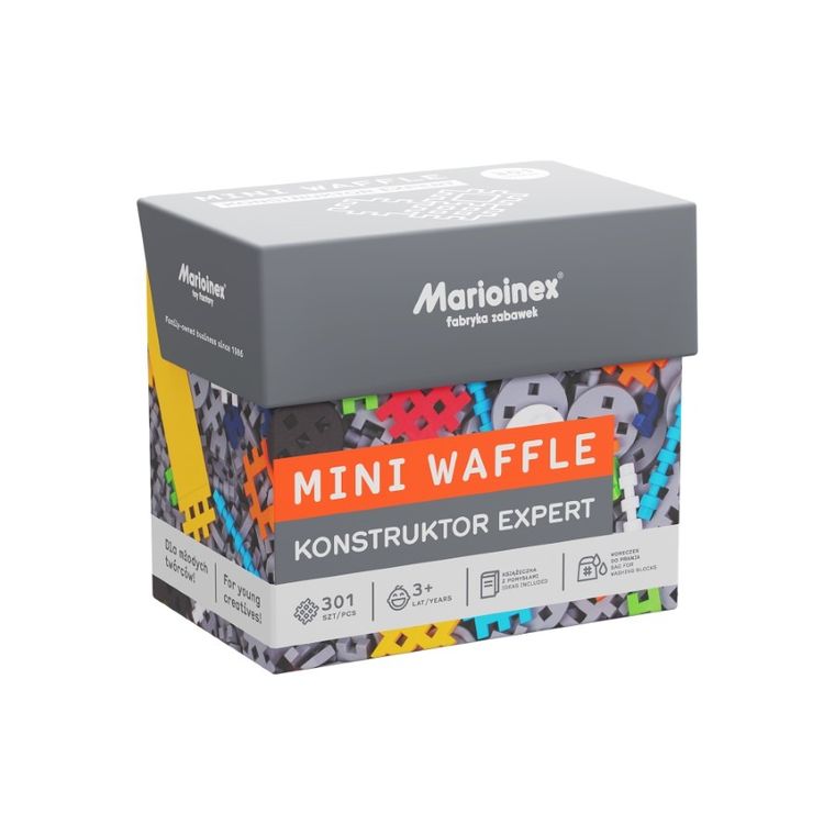 Marioinex, Mini Waffle, Constructor, set de constructie, 301 piese
