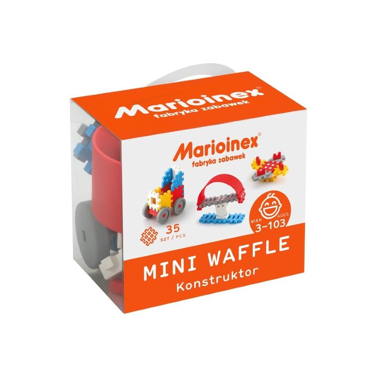 Marioinex, Mini Waffle, Constructor, set de constructie, 35 piese