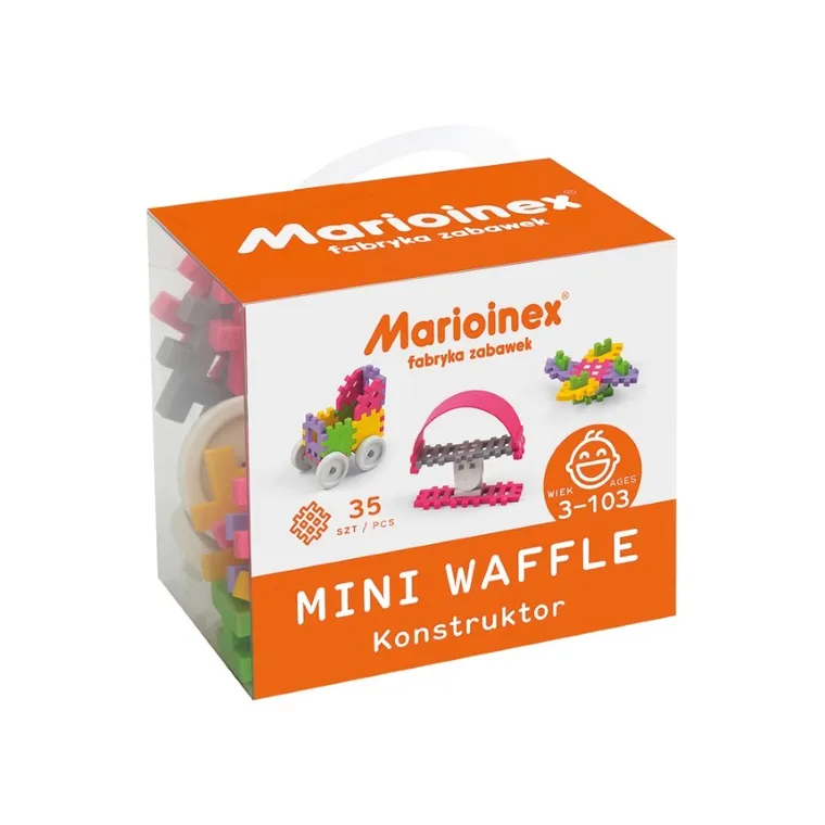 Marioinex, Mini Waffle, Constructor, set de constructie, 35 piese