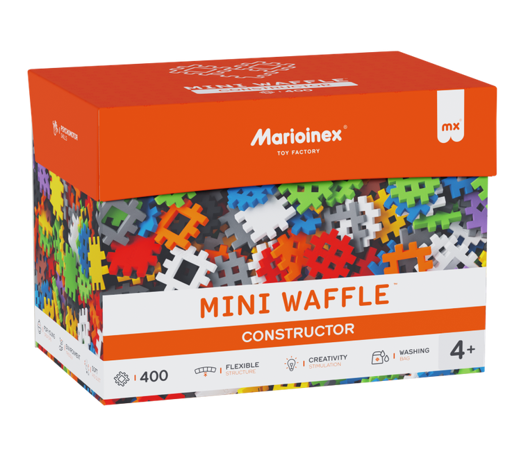 Marioinex, Mini Waffle, Constructor, set de constructie, 400 piese