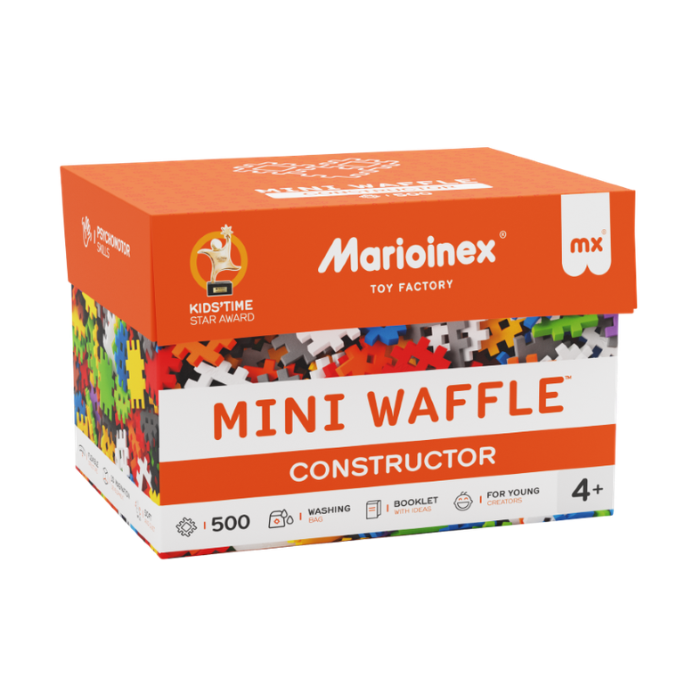 Marioinex, Mini Waffle, Constructor, set de constructie, 500 piese