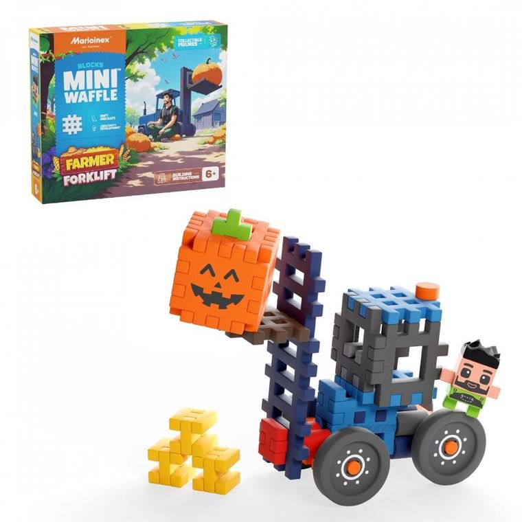Marioinex, Mini Waffle, Fermier, set de constructie, 50 piese