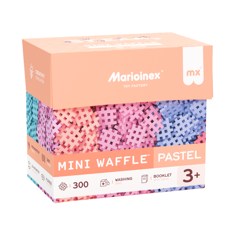 Marioinex, Mini Waffle, Pastel, set de constructie, 300 piese