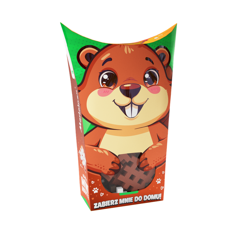 Marioinex, Mini Waffle, Pocket Pets, Castor, set de constructie, 25 piese