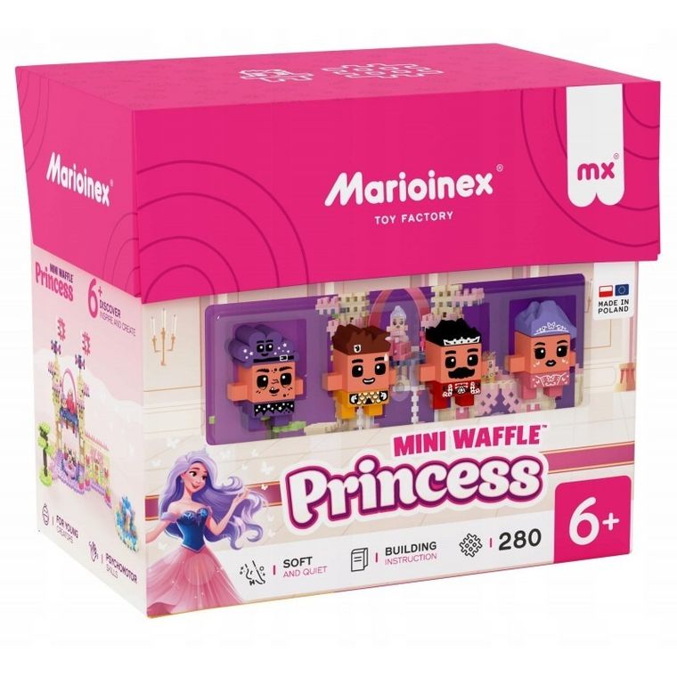 Marioinex, Mini Waffle, Printesa, set de constructie, 280 piese