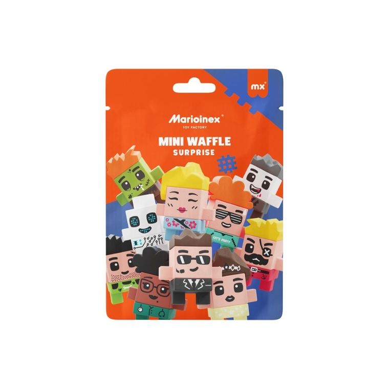 Marioinex, Mini Waffle, set de constructie surpriza, 15 piese, 1 buc.