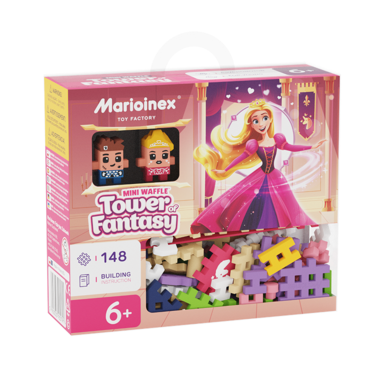 Marioinex, Mini Waffle, Turnul Fanteziei, set de constructie, 148 piese