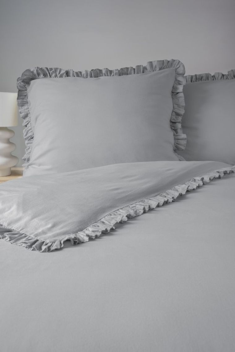 Mayamoo, set lenjerie de pat, 3 piese, gri, 160-200cm