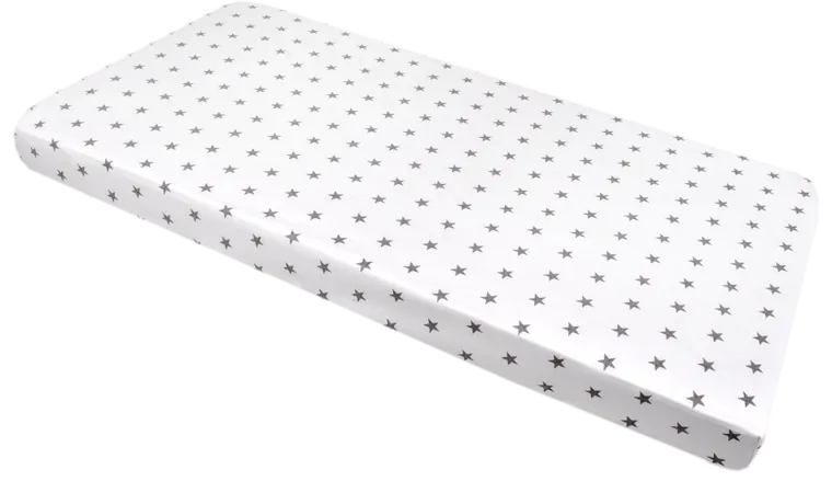 Medi Partners, Stars, cearceaf cu elastic, alb, 60-120 cm