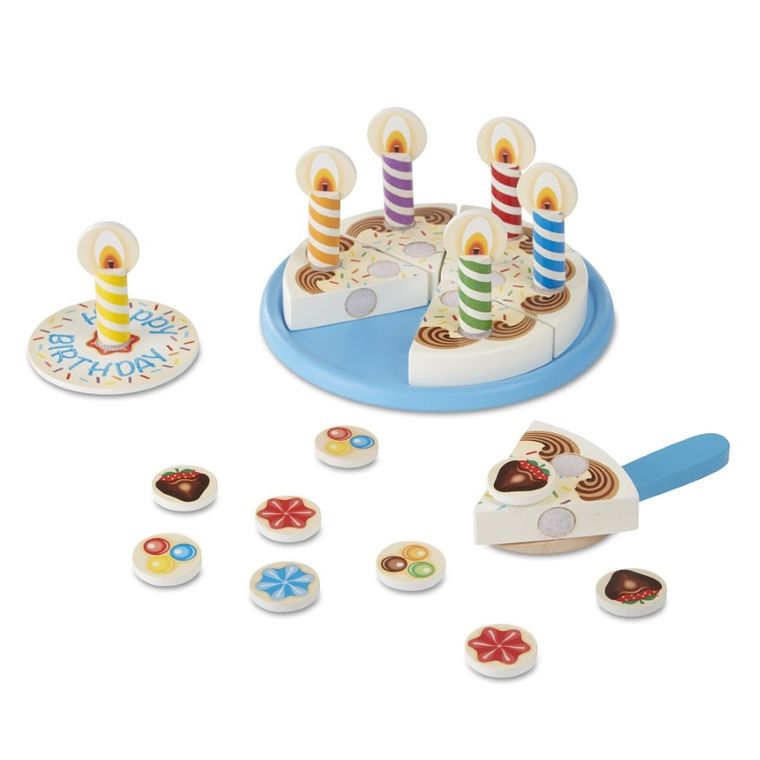 Melissa & Doug, Tort de ziua de nastere, jucarie din lemn