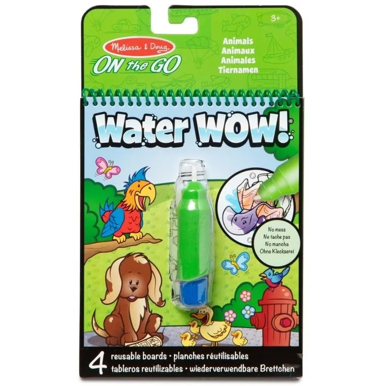 Melissa & Doug, Water Wow! Animals, carte de colorat cu apa