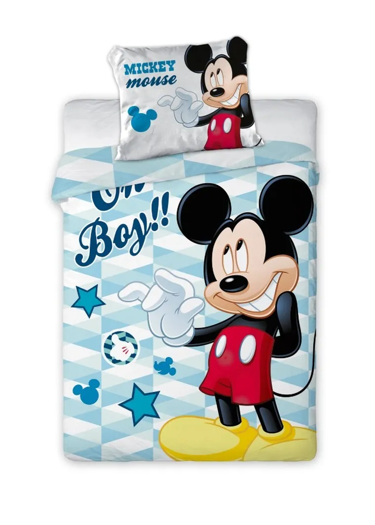 Mickey Mouse, set lenjerie de pat single, 100-135 cm