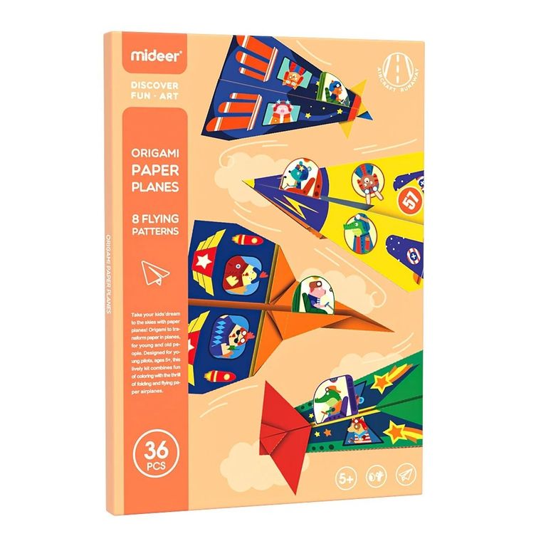 Mideer, origami, avioane de hartie, set creativ