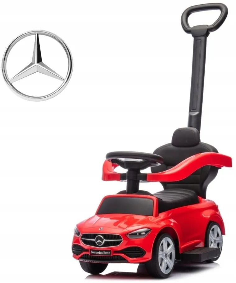 Milly Mally, Mercedes C-Class S, masinuta fara pedale cu maner, vehicul, rosu